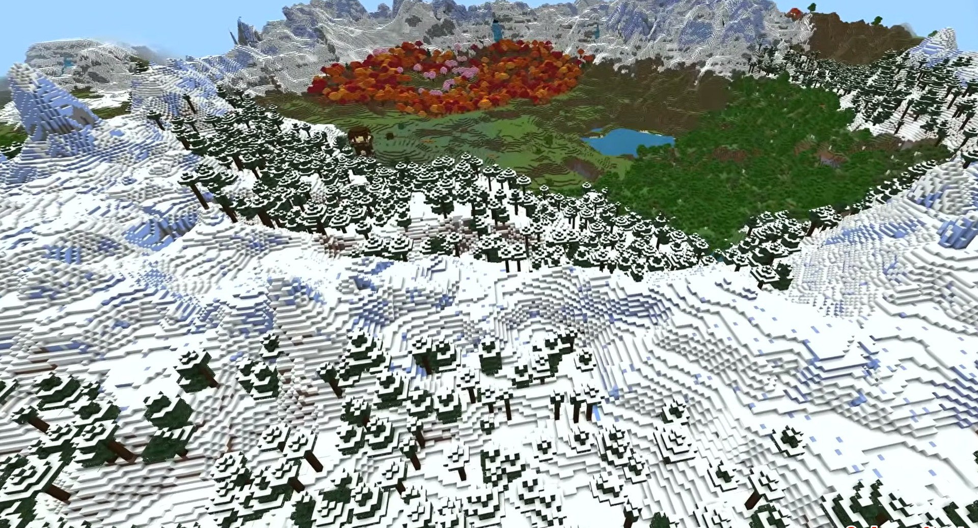 Minecraft seed 1223330021577446831 — скриншот 1