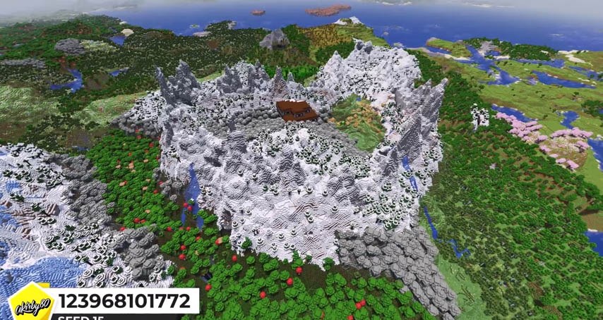 Minecraft seed 123968101772 — скриншот 1
