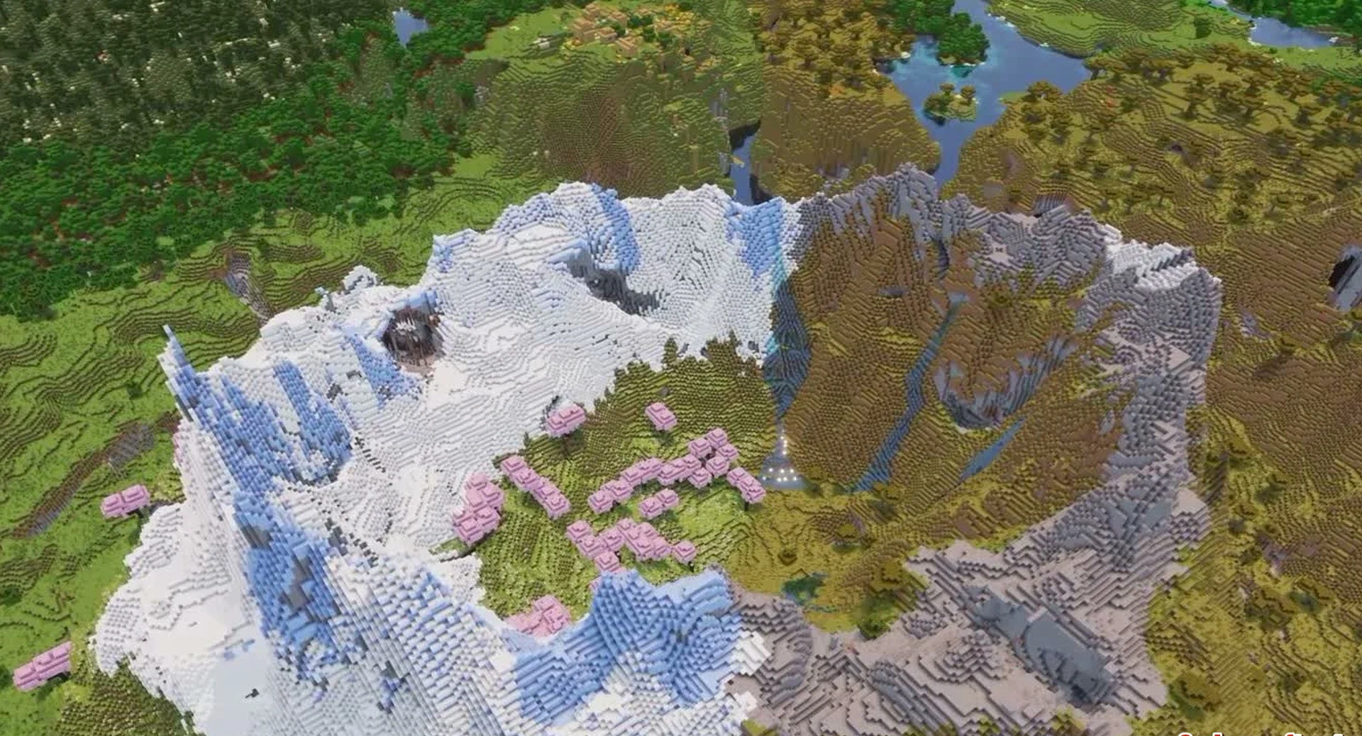 Minecraft seed 18147588264 — скриншот 1