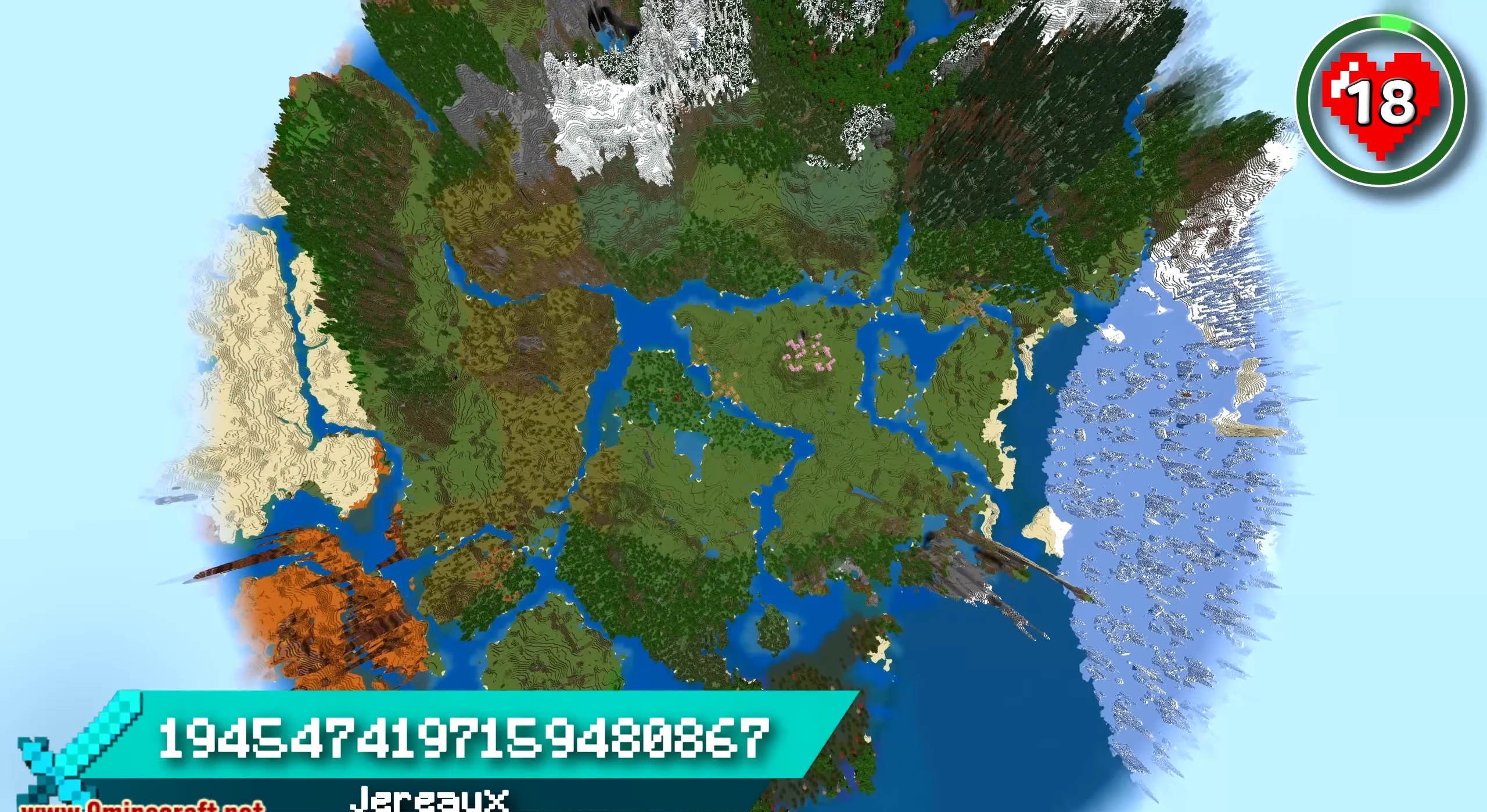 Minecraft seed 1945474197159480867 — скриншот 1