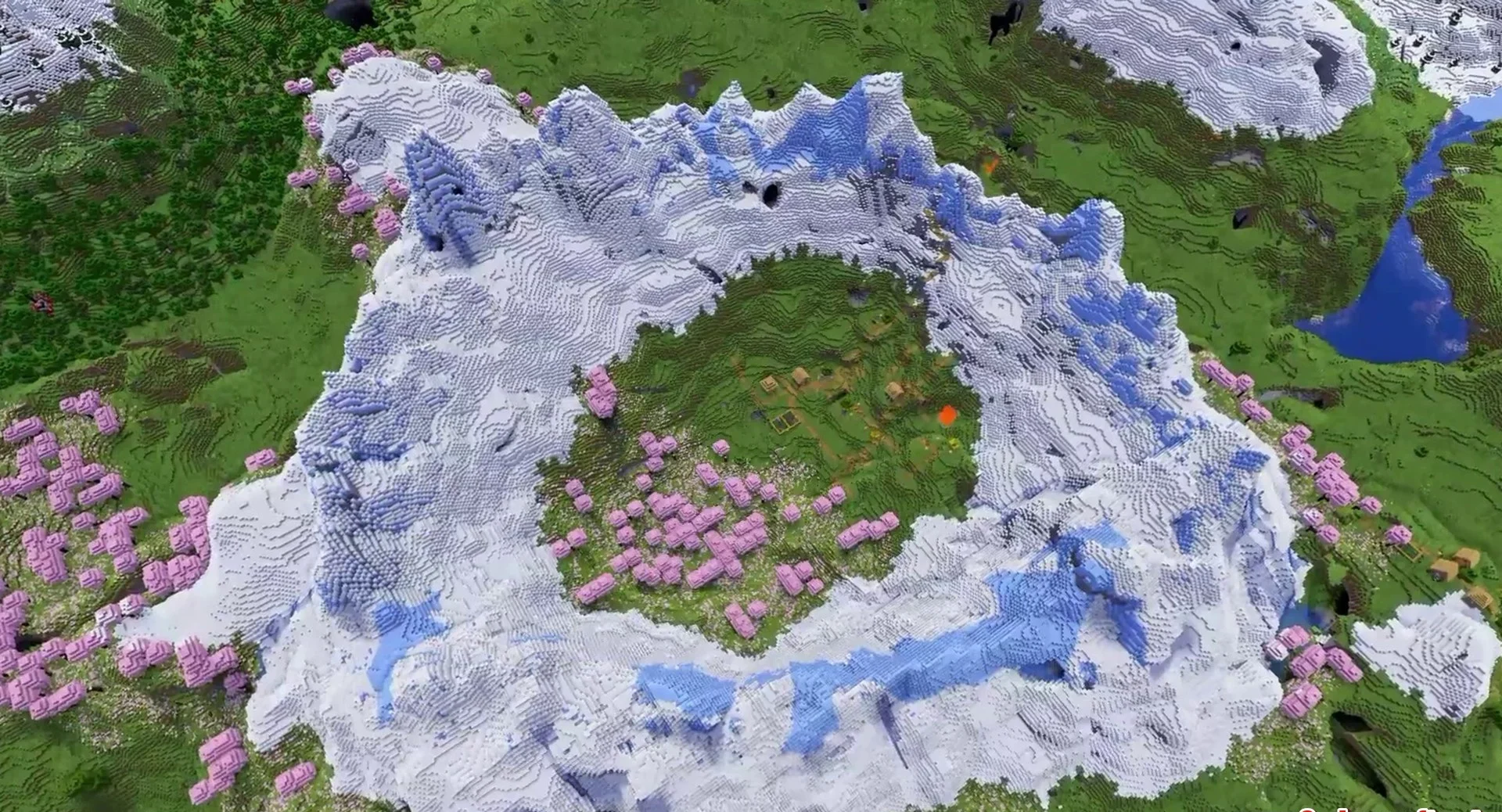 Minecraft seed 1989465135391661767 — скриншот 1