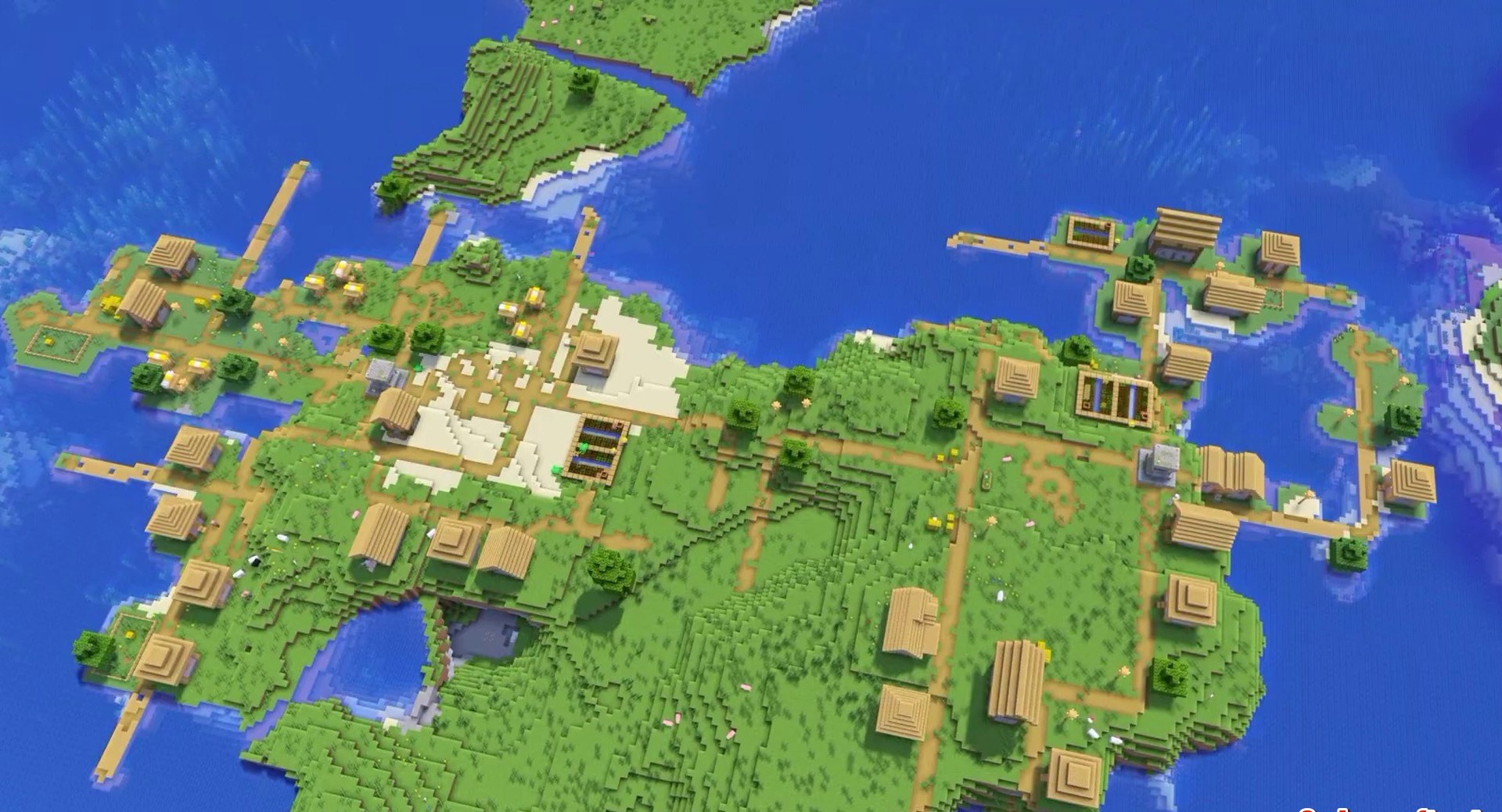 Minecraft seed 233061280719357570 — скриншот 1