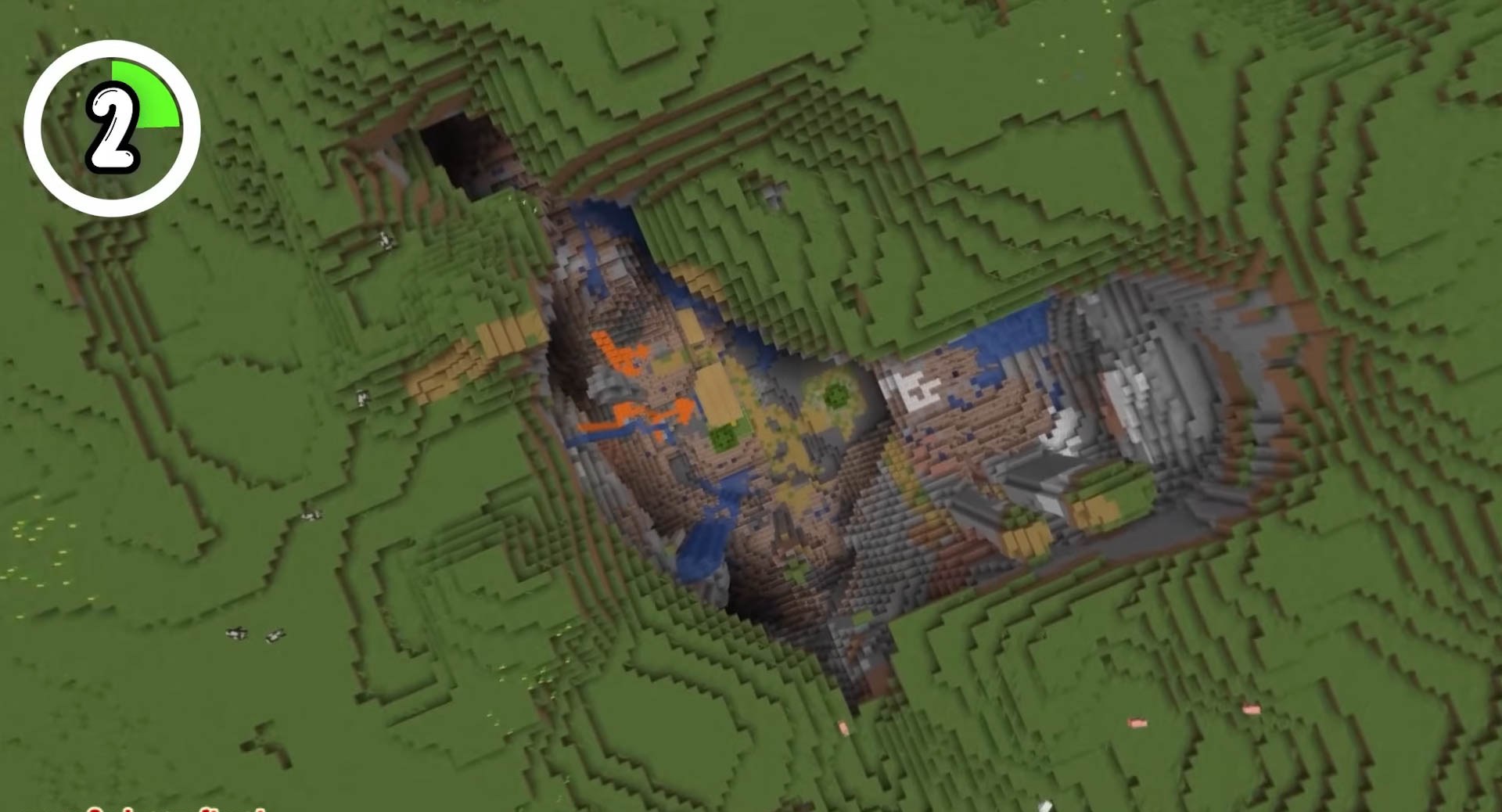Minecraft seed 2474550616428879760 — скриншот 1