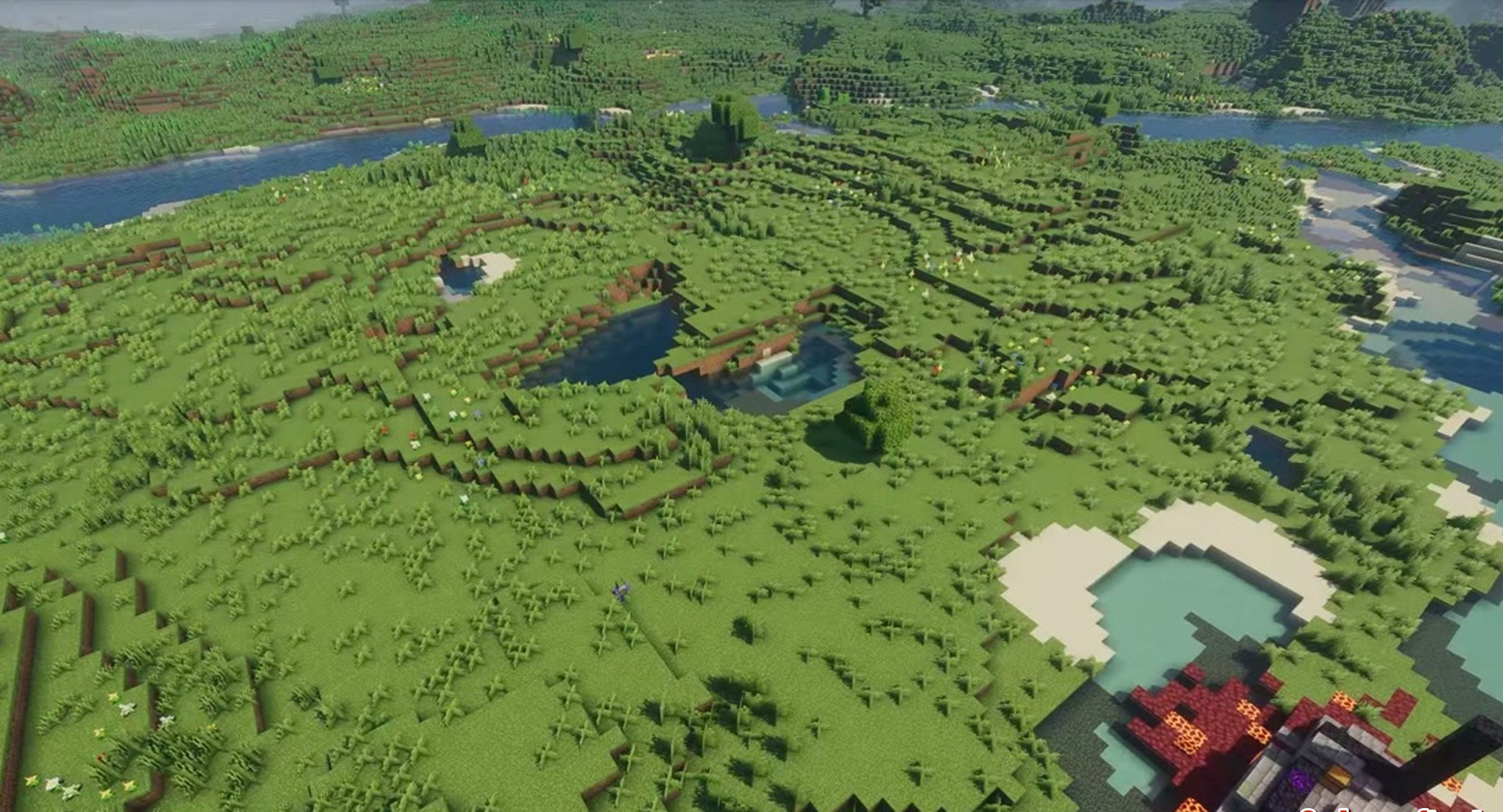 Minecraft seed 2533275036400982 — скриншот 1