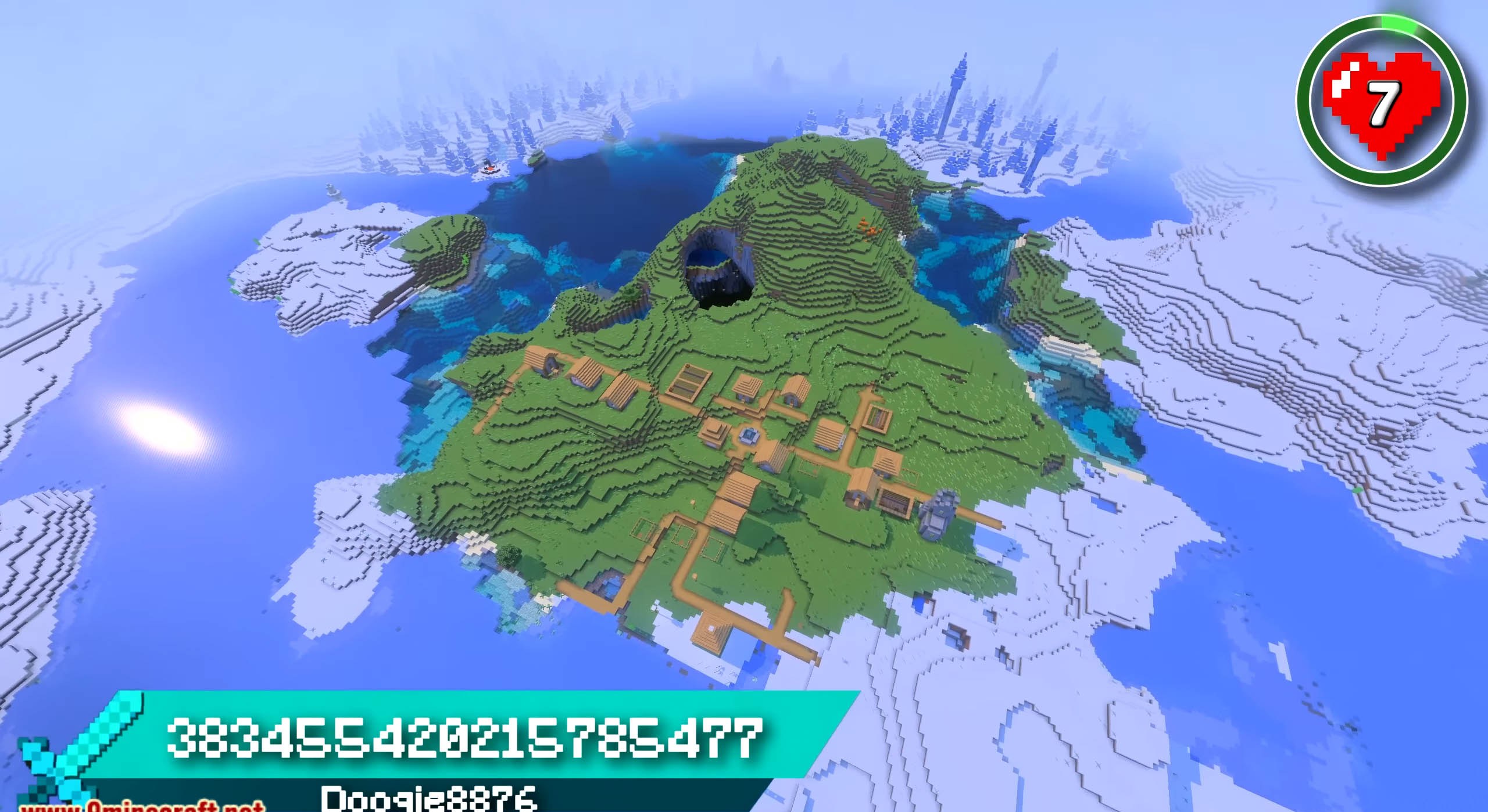 Minecraft seed 383455420215785477 — скриншот 1