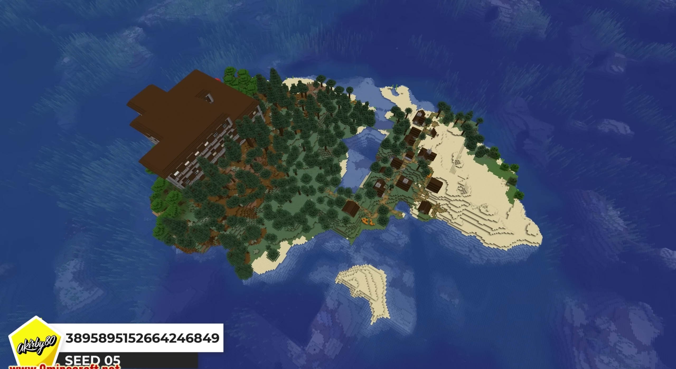 Minecraft seed 3895895152664246849 — скриншот 1