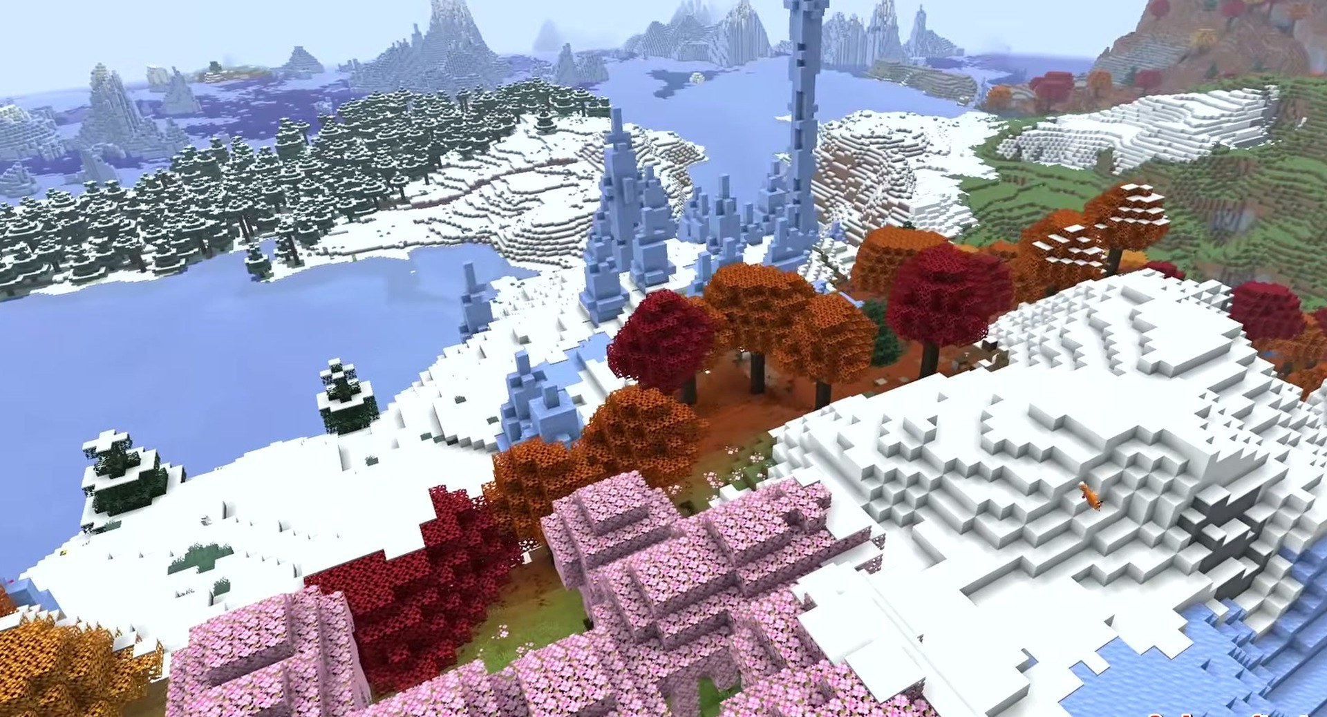 Minecraft seed 6889192652397090698 — скриншот 1