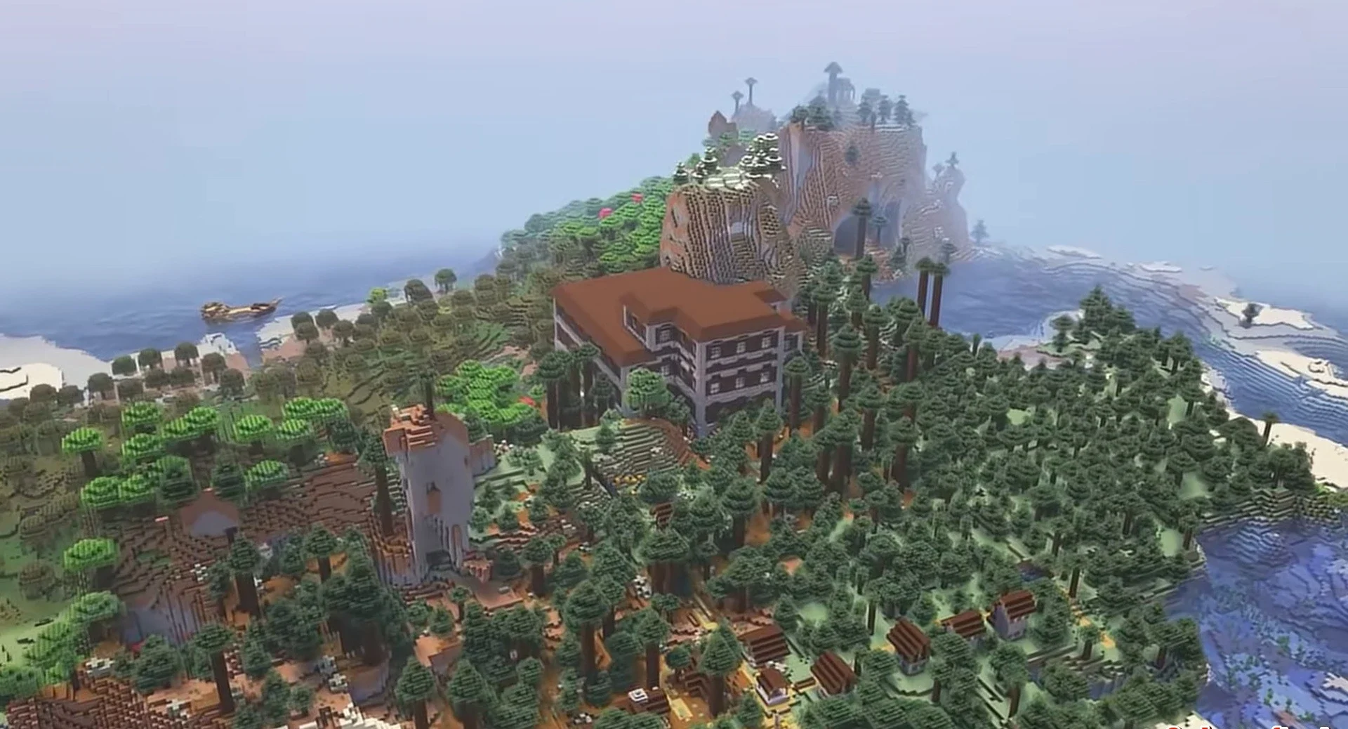 Minecraft seed 6942006543016286804 — скриншот 1