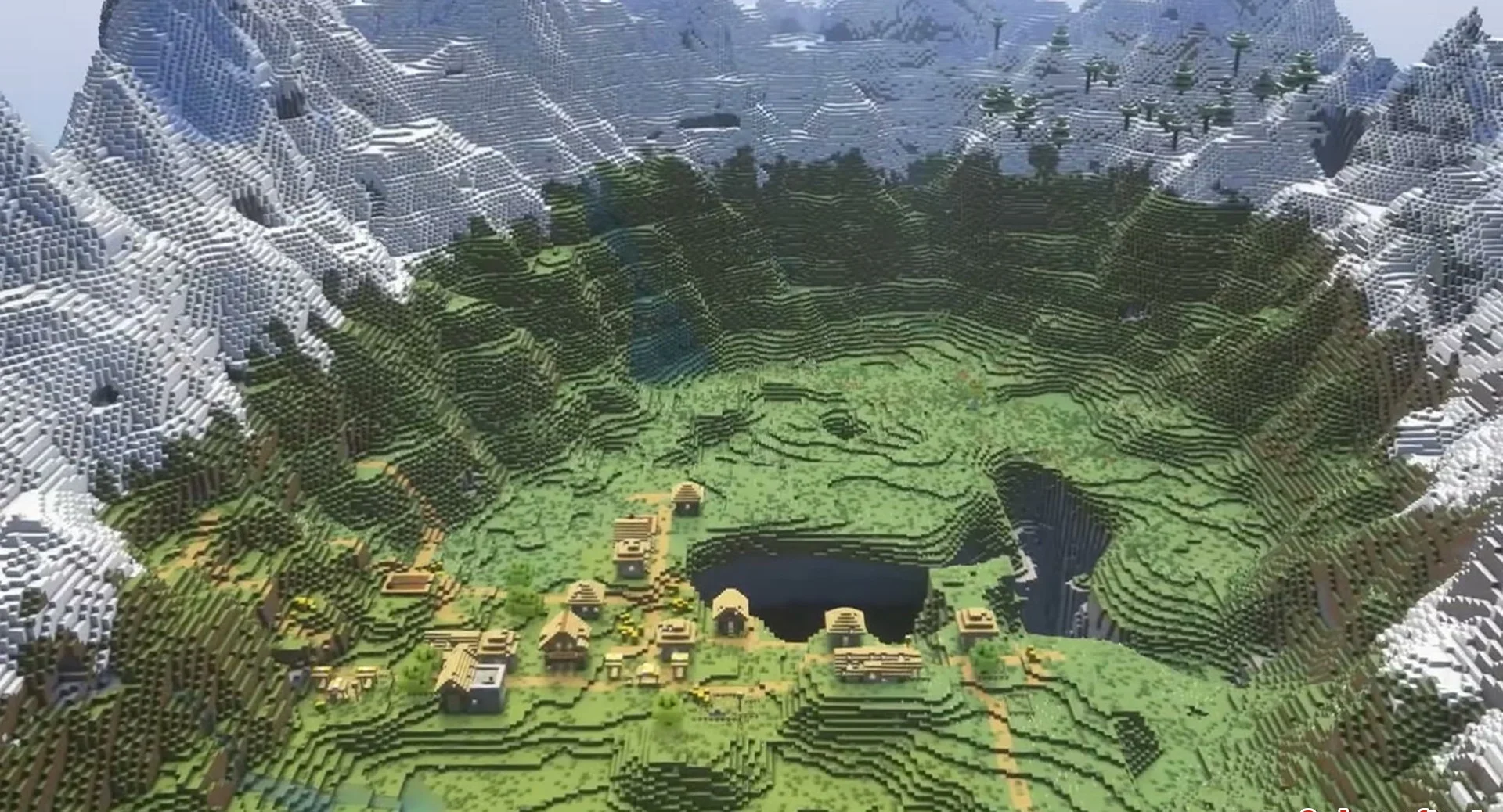 Minecraft seed 6944239800400443 — скриншот 1