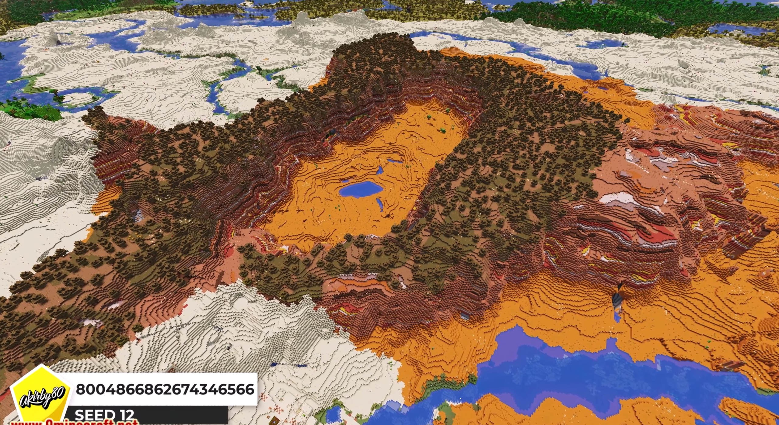 Minecraft seed 8004866862674346566 — скриншот 1