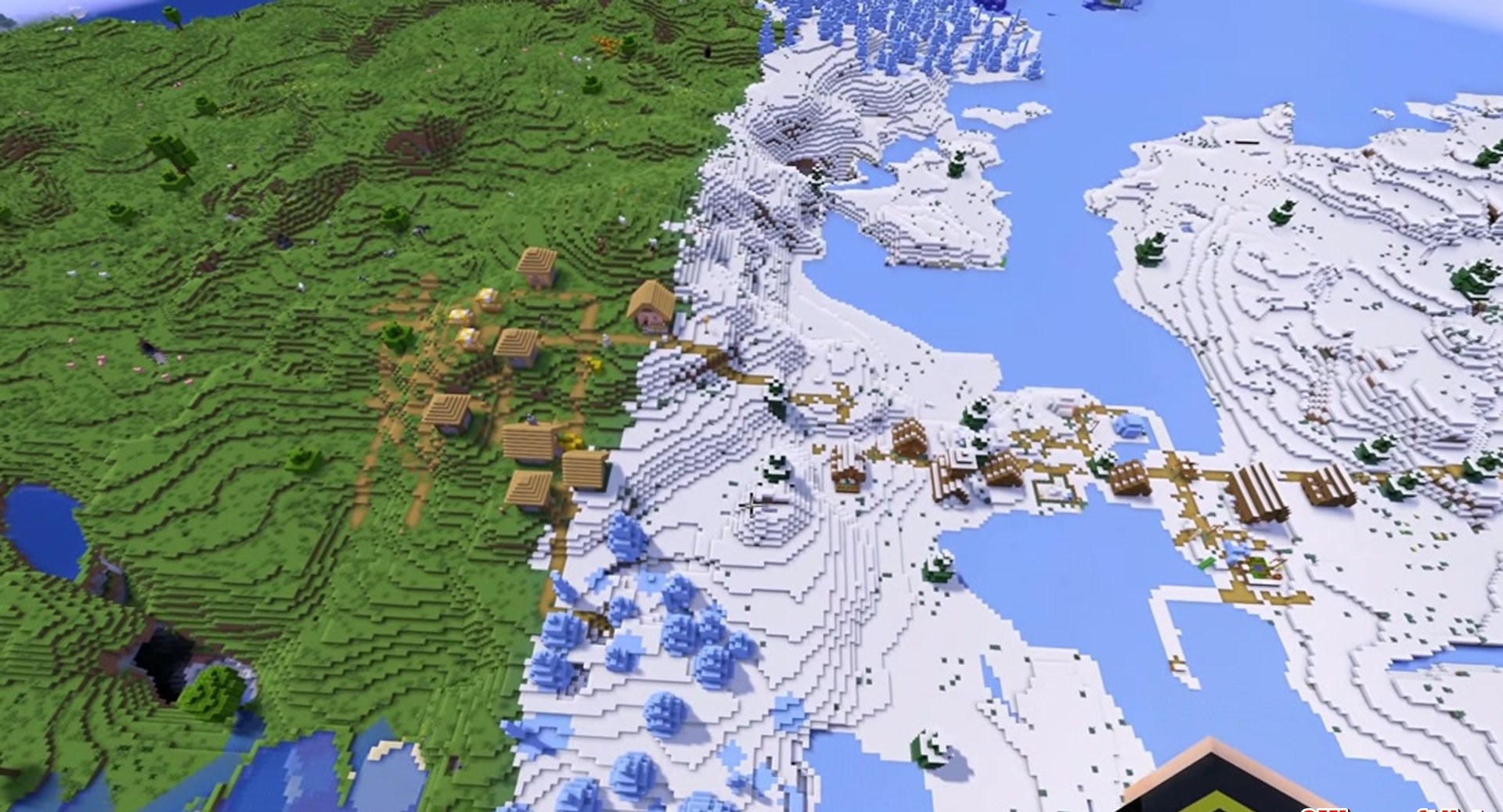Minecraft seed 8568098291072375608 — скриншот 1