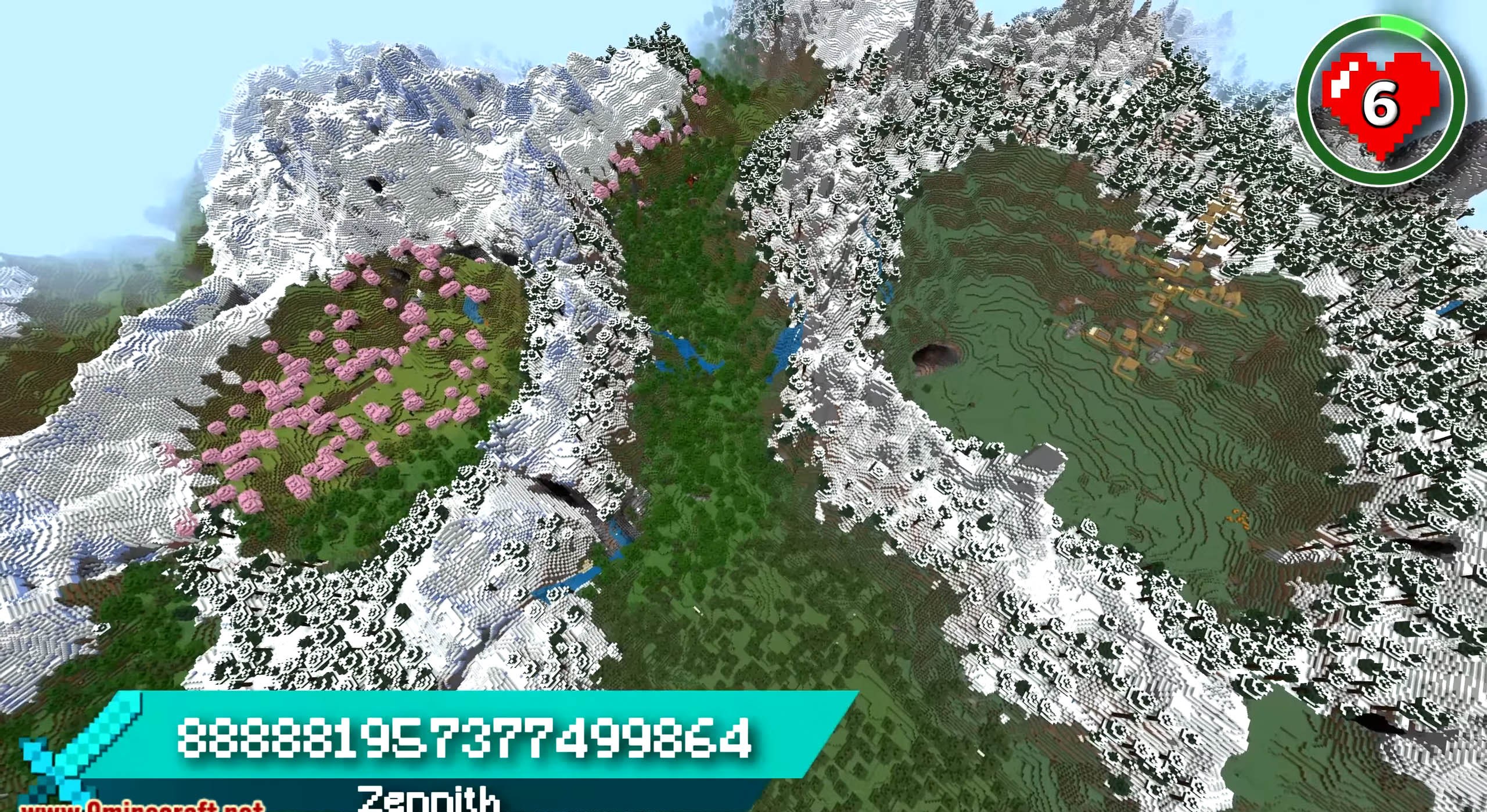 Minecraft seed 888881957377499864 — скриншот 1