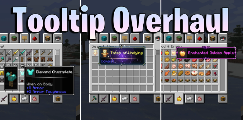 Мод Tooltip Overhaul 1.21.5/1.20.4 (Переработка всплывающих подсказок)