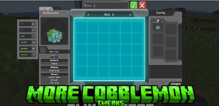 Мод MoreCobblemonTweaks 1.21.1/1.20.1 (Клиентские улучшения Cobblemon)