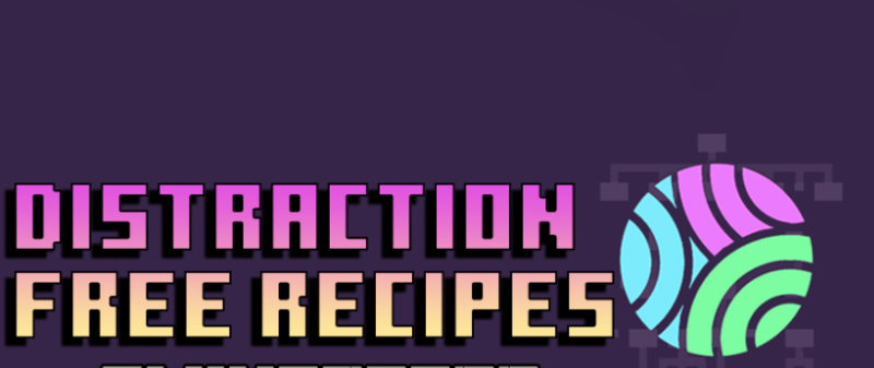 Мод Distraction Free Recipes (EMI / REI / JEI) 1.21.1/1.20.1 (Скрытие списка предметов)