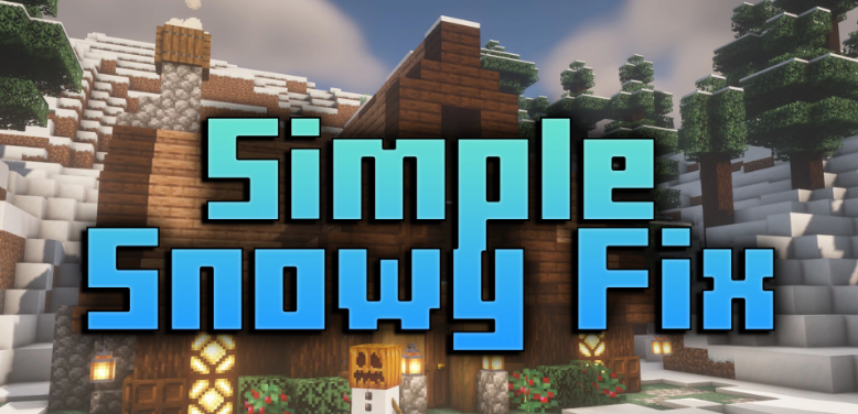 Мод Simple Snowy Fix 26.1.1/1.21.11 (Исправление снега на листьях)