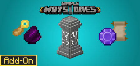 Мод Simple Waystone 26.30/1.21.132 (телепортация)