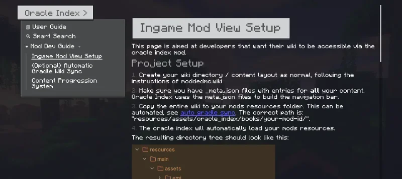 Мод Oracle Index 26.1.2/1.21.1 (Просмотр вики в игре) | 14-10-2026, 18:35 - Моды для Minecraft / Мини карта / Инструменты / Ядра (Библиотеки) / 1.21.1 / 26.1.2
