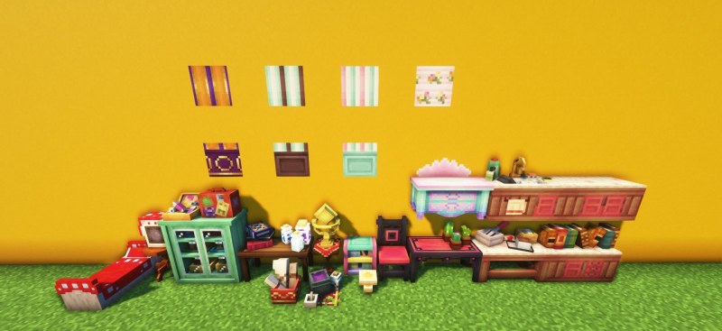 Мод Cluttered 1.21.1/1.19.4 (Мебель и декор для) | 16-10-2026, 12:50 - Моды для Minecraft / Декор / 1.16.5 / 1.18.2 / 1.19.2 / 1.19.4 / 1.20.1 / 1.21.1