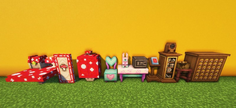 Мод Cluttered 1.21.1/1.19.4 (Мебель и декор для) | 16-10-2026, 12:50 - Моды для Minecraft / Декор / 1.16.5 / 1.18.2 / 1.19.2 / 1.19.4 / 1.20.1 / 1.21.1