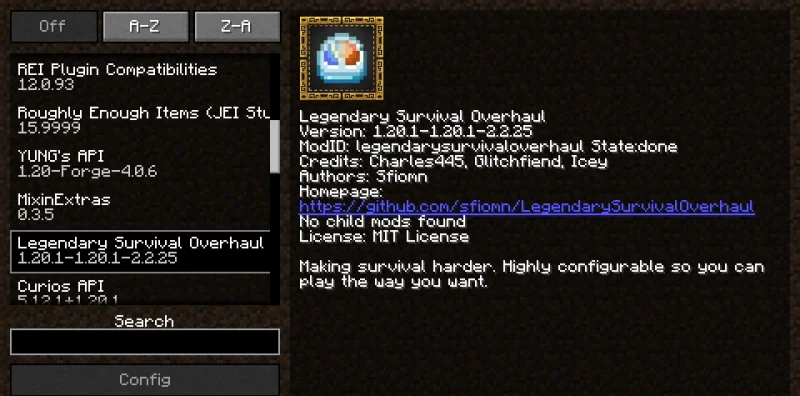 Мод Legendary Survival Overhaul 1.21.1/1.20.1 (Выживание и температура) | Вчера, 19:25 - Моды для Minecraft / RPG / 1.16.5 / 1.20.1 / 1.21.1