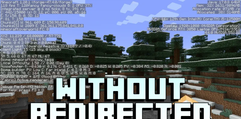 Мод Redirected 1.21.1/1.20.1 (оптимизация памяти) | 18-10-2026, 14:29 - Моды для Minecraft / Инструменты / 1.20 / 1.20.1 / 1.21.1