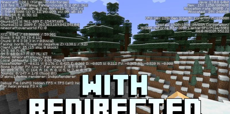 Мод Redirected 1.21.1/1.20.1 (оптимизация памяти) | 18-10-2026, 14:29 - Моды для Minecraft / Инструменты / 1.20 / 1.20.1 / 1.21.1