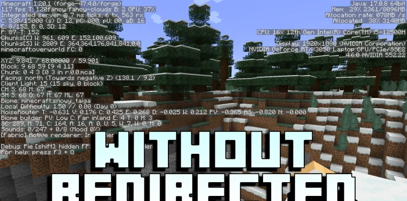 Мод Redirected 1.21.1/1.20.1 (оптимизация памяти) | 18-10-2026, 14:29 - Моды для Minecraft / Инструменты / 1.20 / 1.20.1 / 1.21.1
