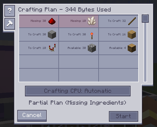 Crafting Plan