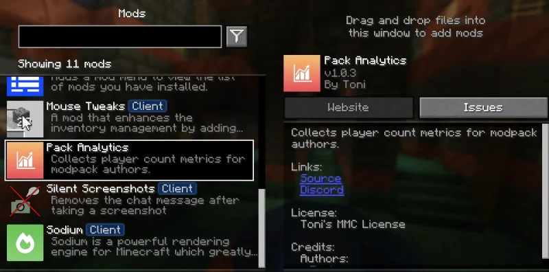 Мод Pack Analytics 1.21.1/1.20.1 (Сбор метрик игроков) | Вчера, 15:35 - Моды для Minecraft / Инструменты / 1.20 / 1.20.1 / 1.21.1