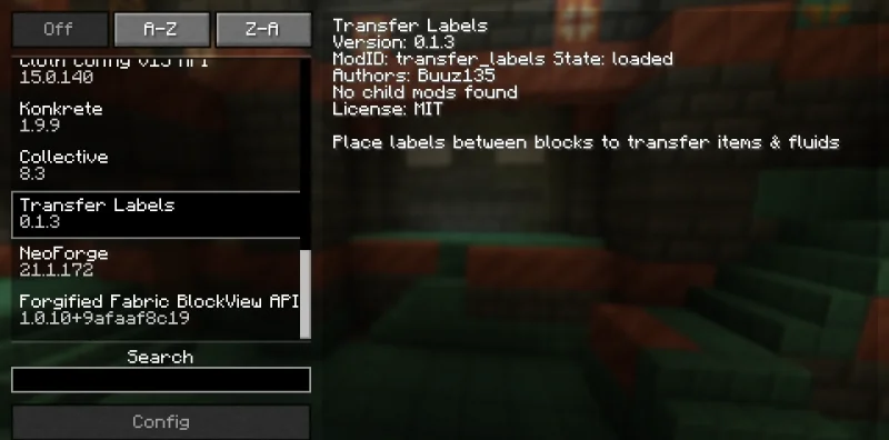 Мод Transfer Labels 1.21.1 (Передача предметов и жидкостей) | Вчера, 13:05 - Моды для Minecraft / Сундуки и рюкзаки / Индустриальные / 1.21.1