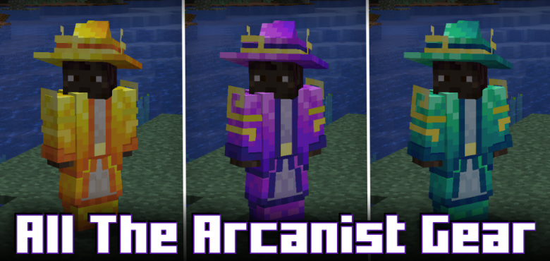 Мод All The Arcanist Gear 1.21.1/1.20.1 (Броня для Ars Nouveau)