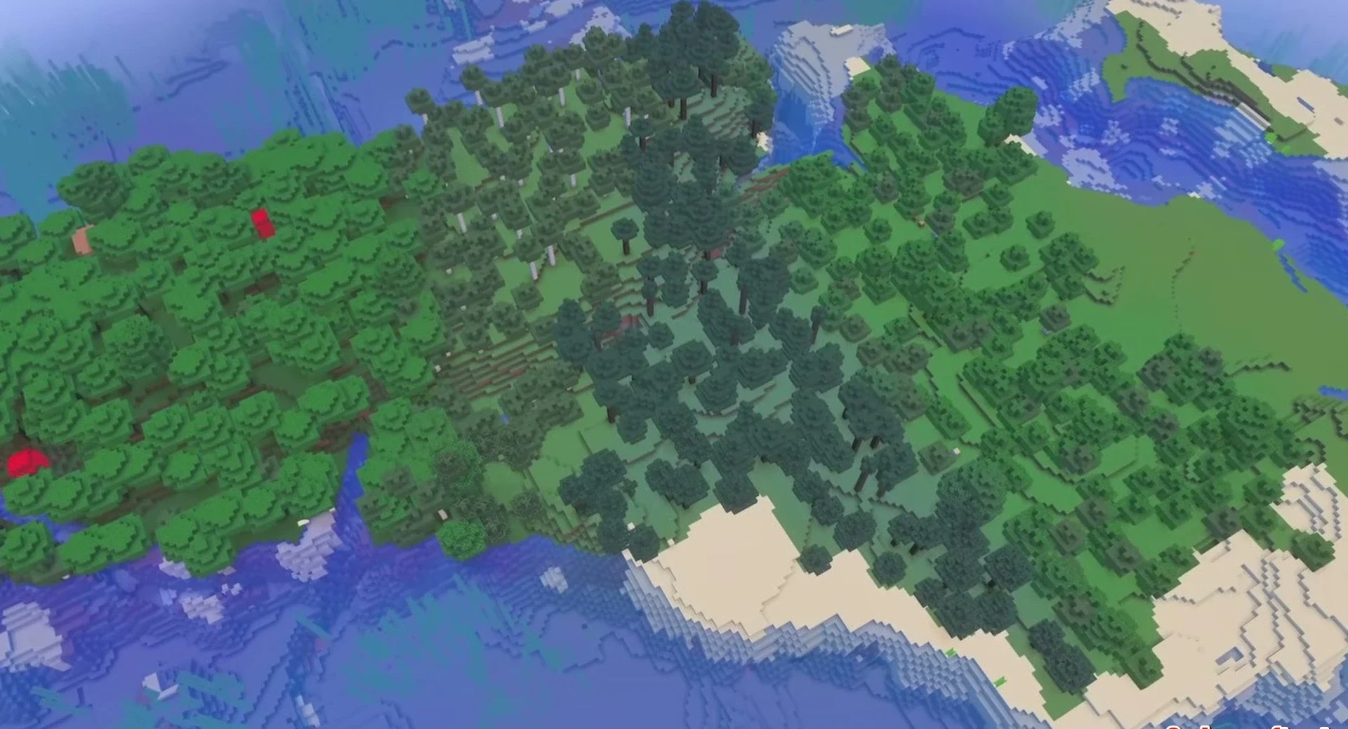 Minecraft seed -3049030432423316265 — скриншот 1